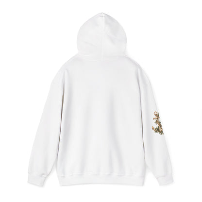 Anchored & Rising Hoodie — Nautical Anchor Floral Graphic Sweatshirt