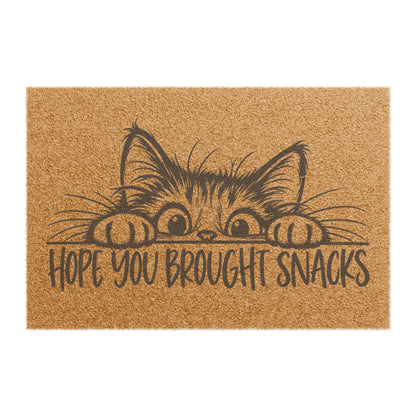 Hope You Brought Snacks Cat Doormat
