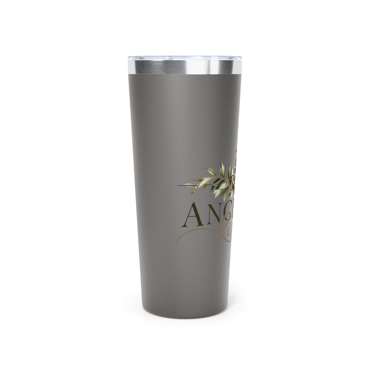Anchored Rising 22oz Copper Vacuum Tumbler — Nautical Anchor Floral Insulated Travel Cup