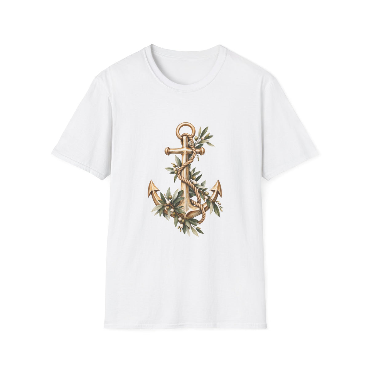 Anchored Rising T-Shirt — Floral Anchor Faith Tee