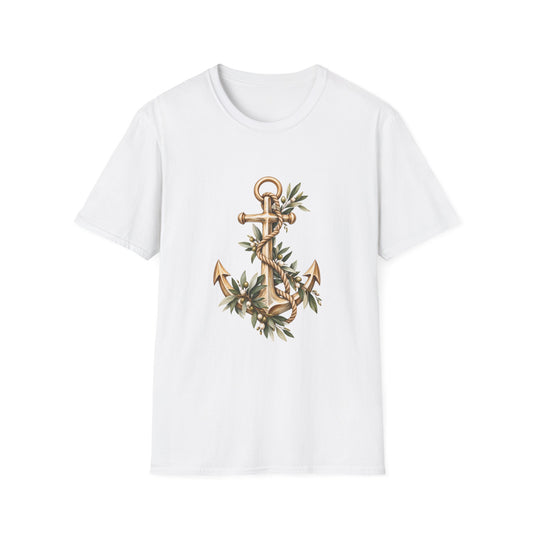 Anchored Rising T-Shirt — Floral Anchor Faith Tee