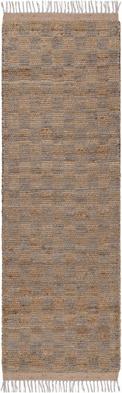 Lonut Checkered Jute Area Rug - Clearance