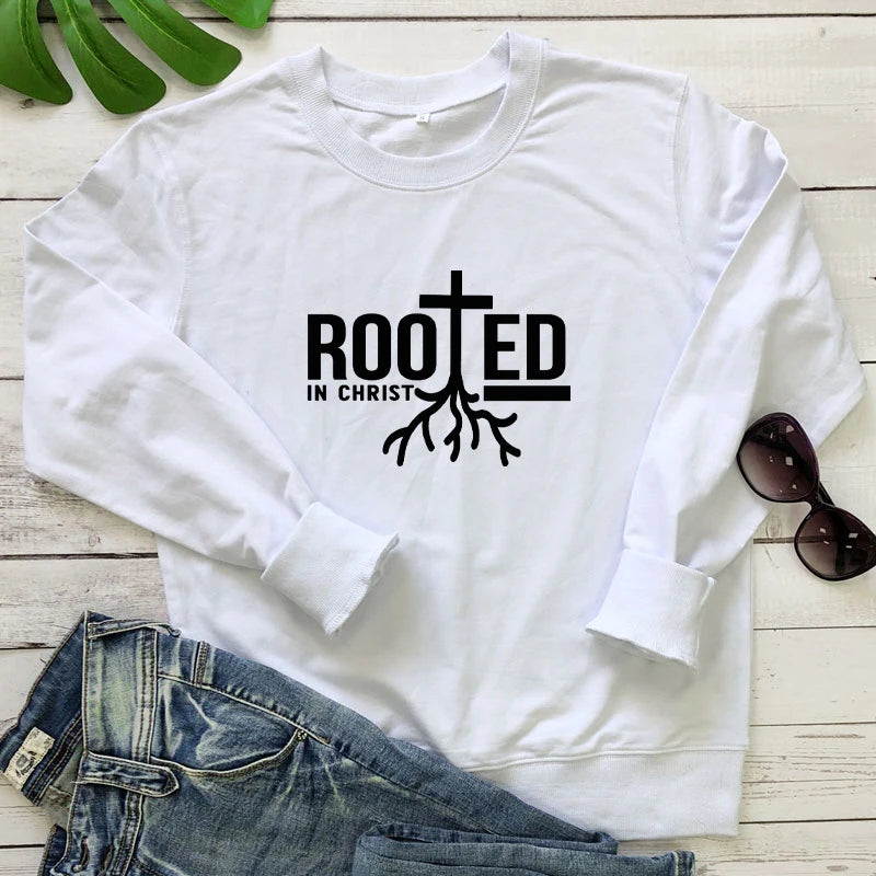 Rooted in Christ 100% Cotton Sweatshirt