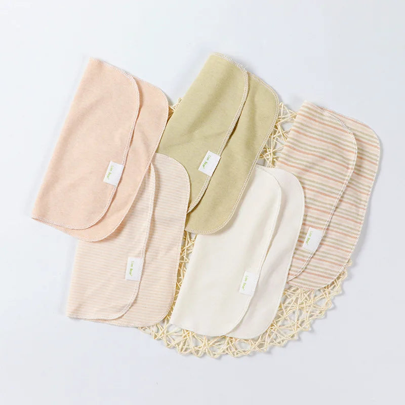 5pcs/Set Baby Natural Organic Cotton Nursing Towels