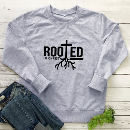 Rooted in Christ 100% Cotton Sweatshirt