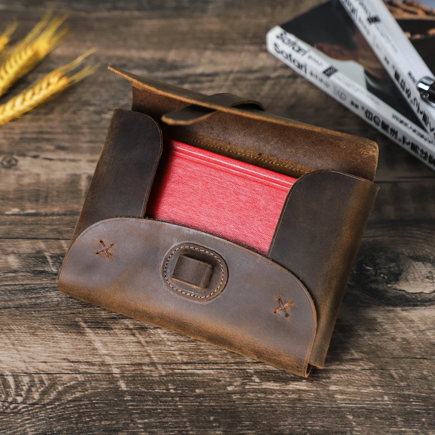 Genuine Leather Journal or Bible Cover Handmade