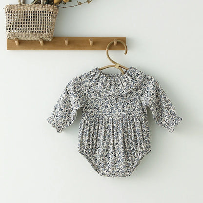 100% Cotton/Linen Blend Vintage Inspired Baby Girl Rompers and Shirts