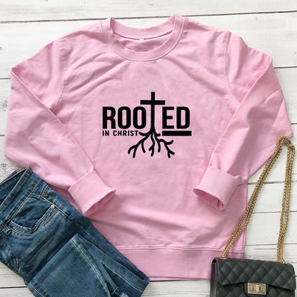 Rooted in Christ 100% Cotton Sweatshirt