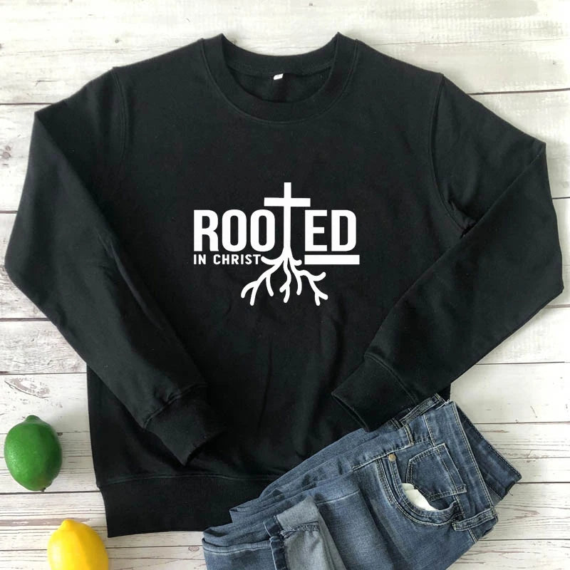 Rooted in Christ 100% Cotton Sweatshirt