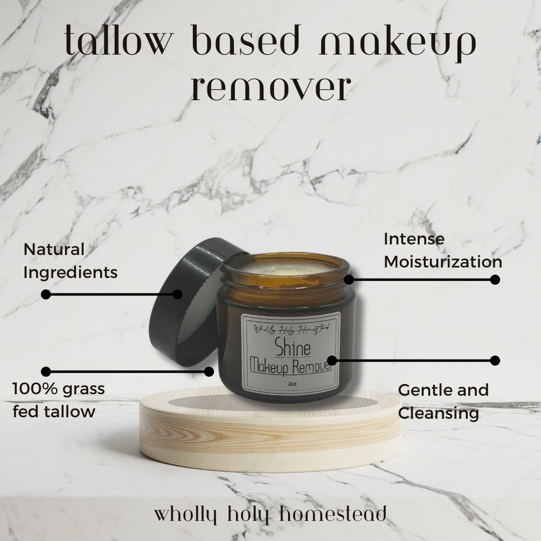 Shine- Waterproof Makeup Remover - Wholly Holy Homestead