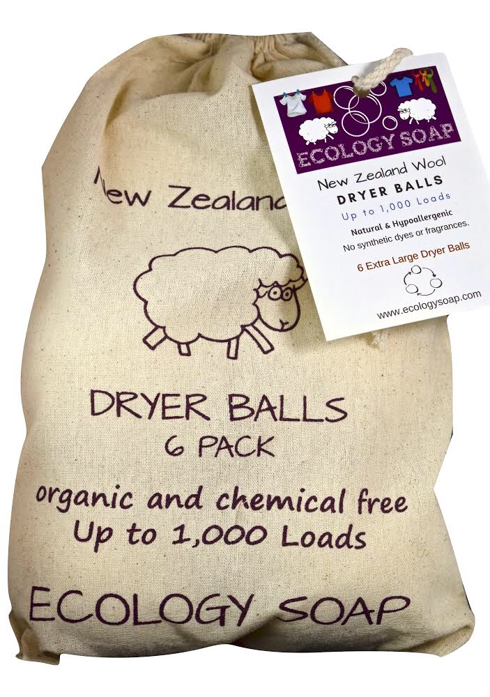 Premium 100% Organic New Zealand Wool Dryer Balls