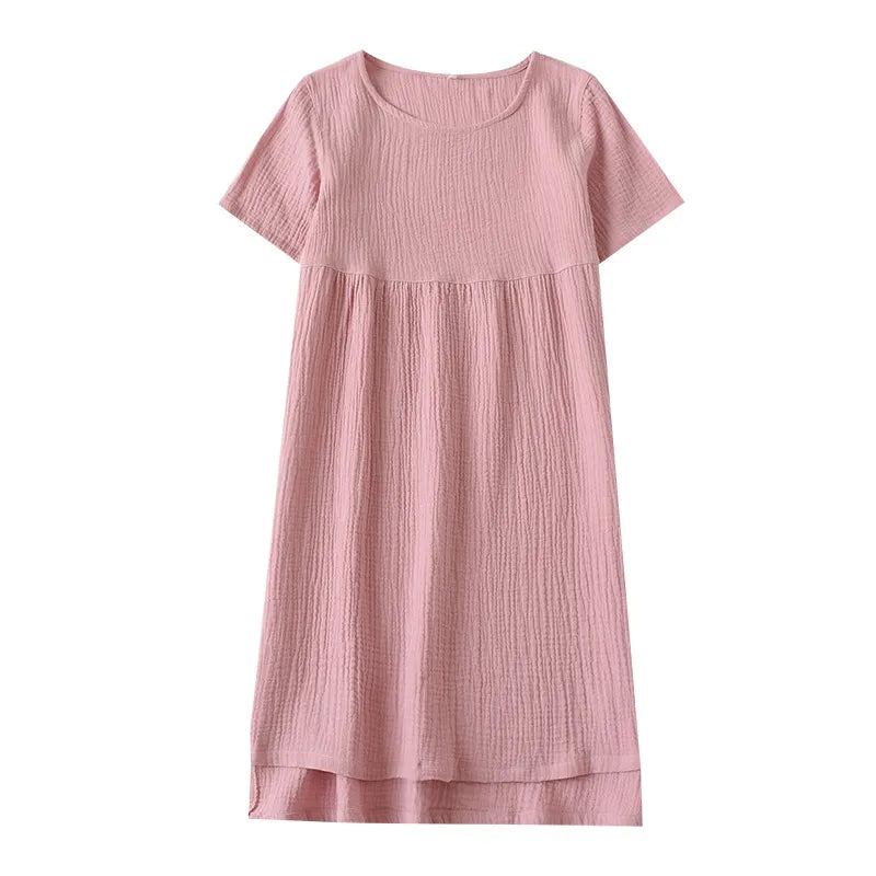 100% Cotton Lightweight Spring and Summer Lounge Dress