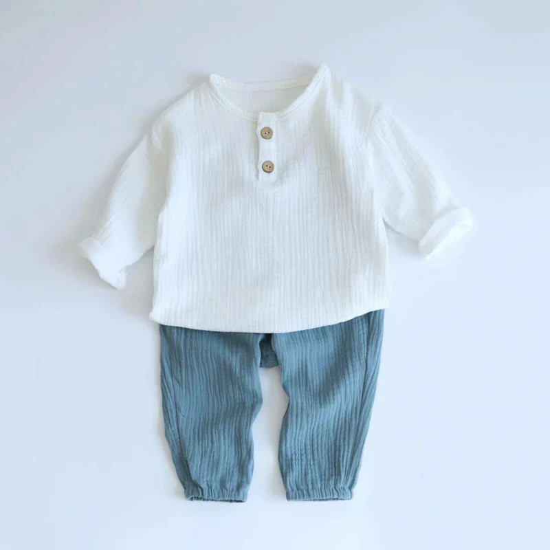 2PCS Boy 100% Organic Cotton set