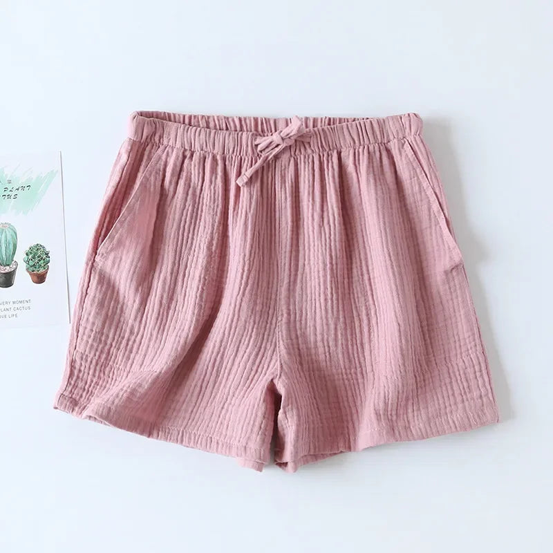 100% Cotton Crepe Ladies Summer Shorts