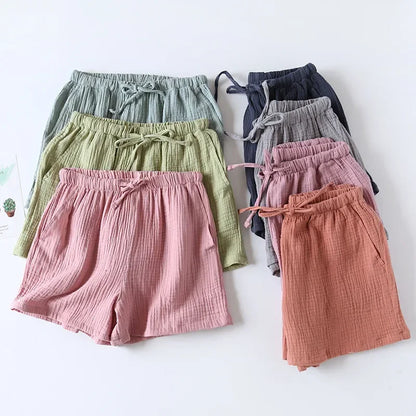 100% Cotton Crepe Ladies Summer Shorts