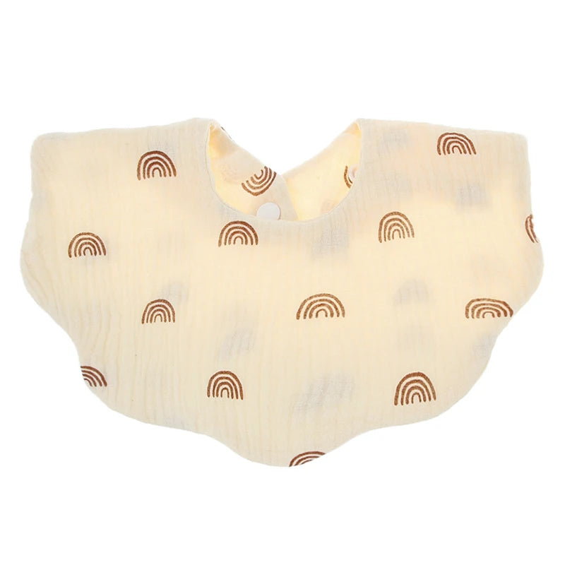 10pc/Set 100% Waffle Cotton Baby Bibs