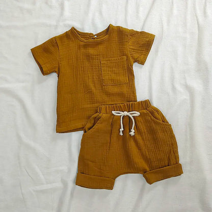 100% Cotton Baby Shirt and Short Set