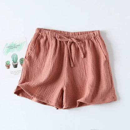 100% Cotton Crepe Ladies Summer Shorts