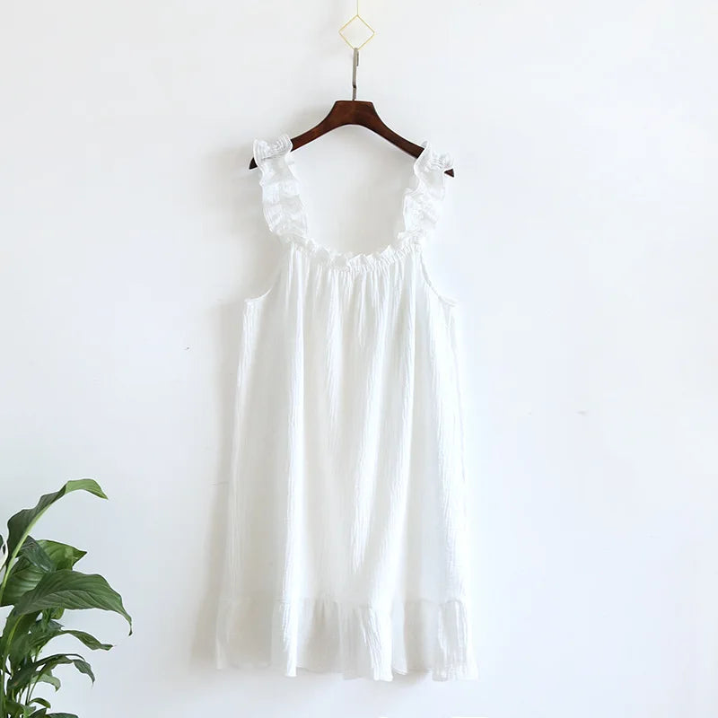 100% Cotton Crepe Ladies Tank Top Dress