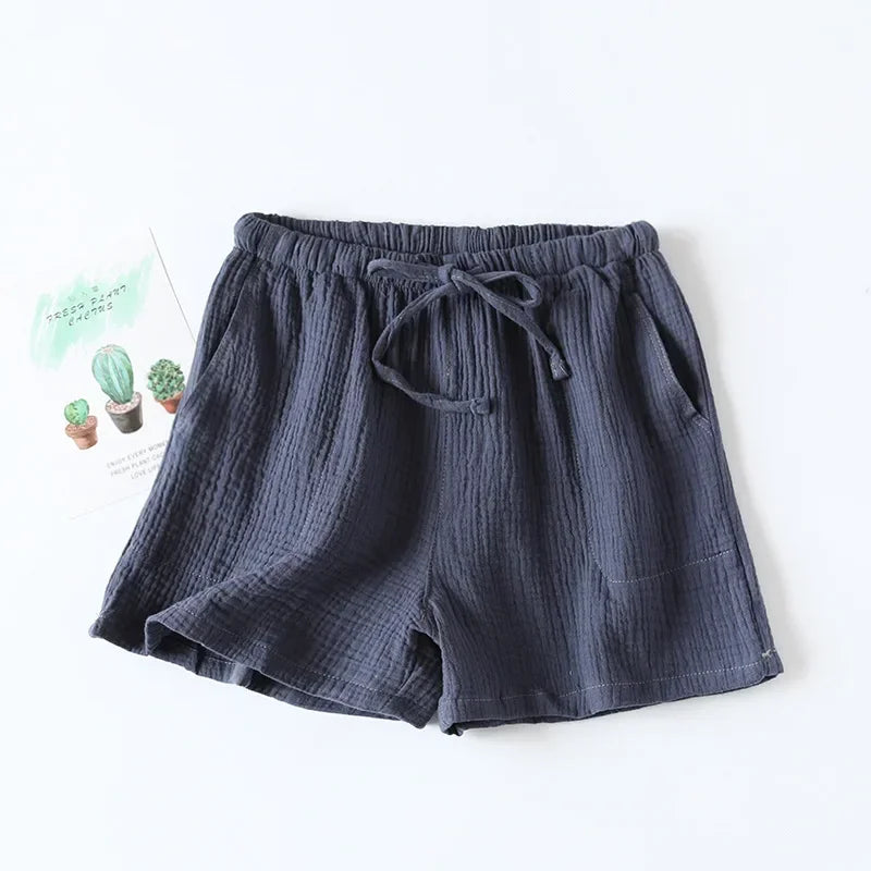 100% Cotton Crepe Ladies Summer Shorts