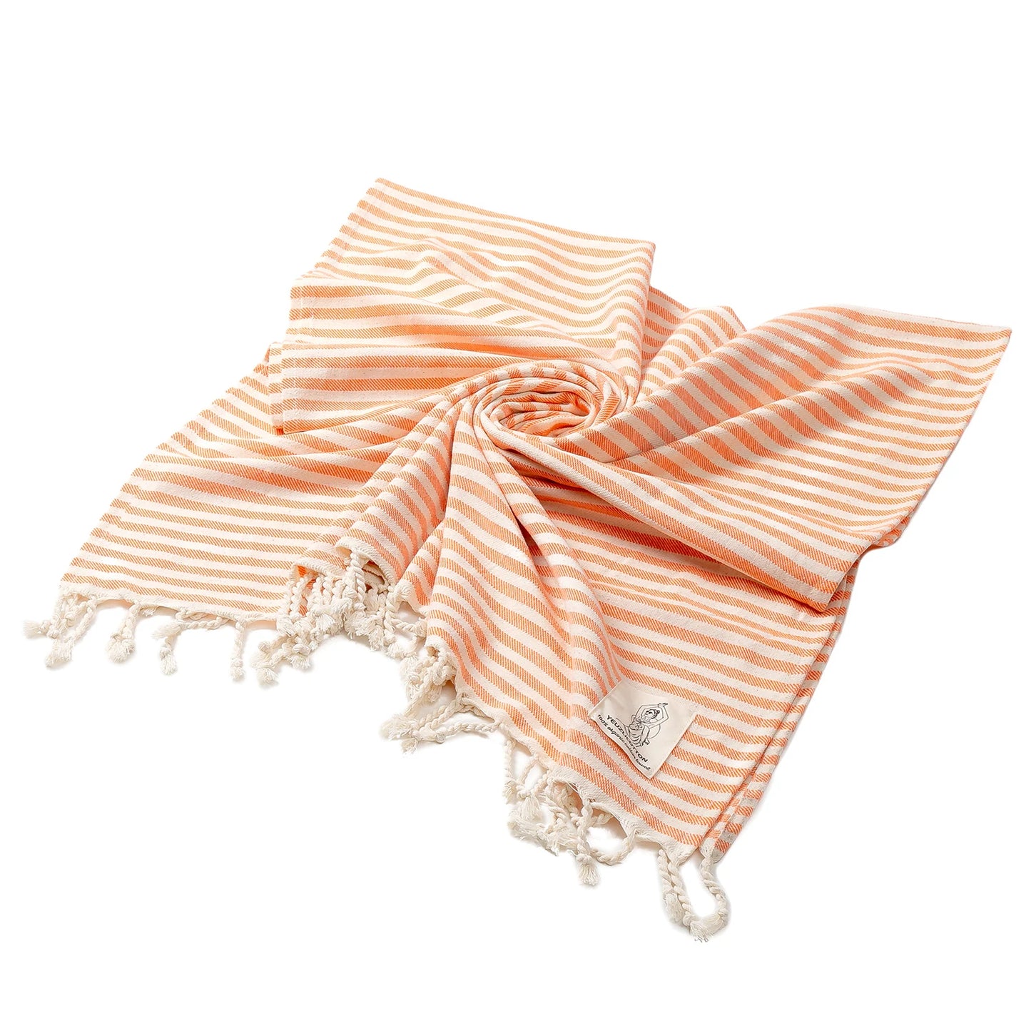 100% Cotton Striped Tassel Bath Beach Towel for Home 40 x 70 inch