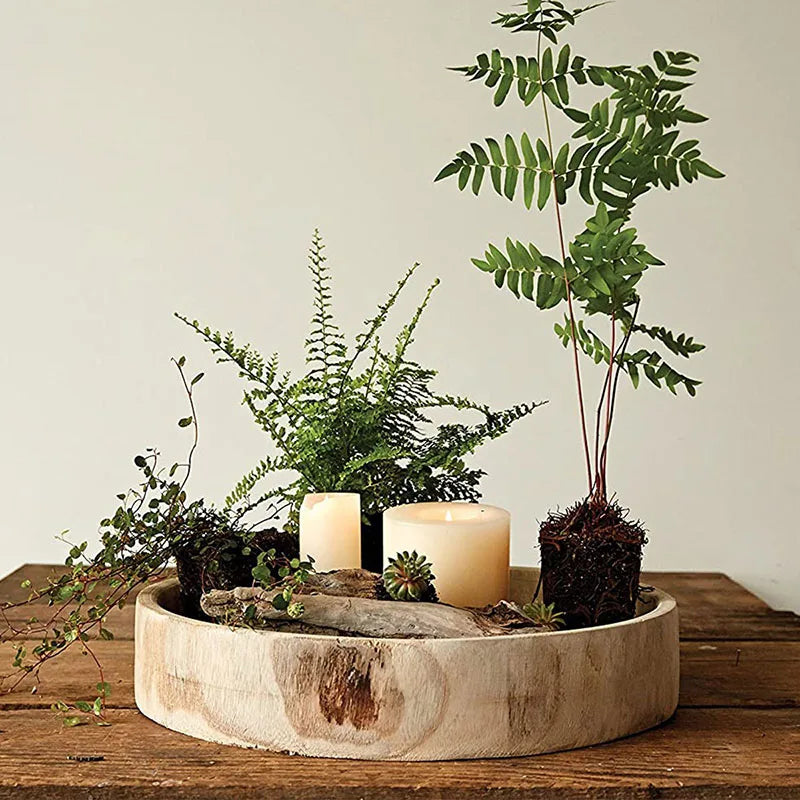 Organic Decorative Wood Bowl