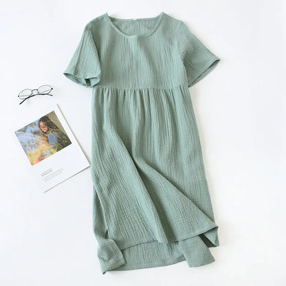 100% Cotton Lightweight Spring and Summer Lounge Dress