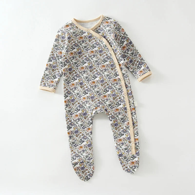 Long Sleeve Organic Cotton Onesie Romper