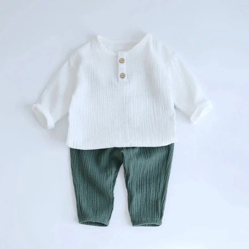 2PCS Boy 100% Organic Cotton set