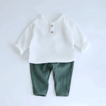 2PCS Boy 100% Organic Cotton set