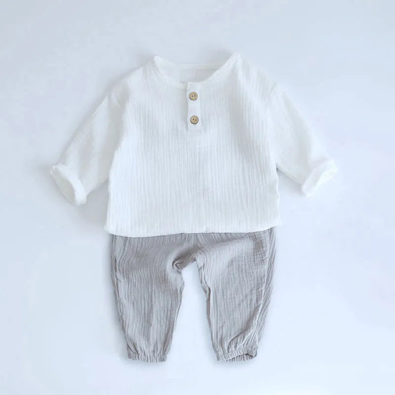 2PCS Boy 100% Organic Cotton set