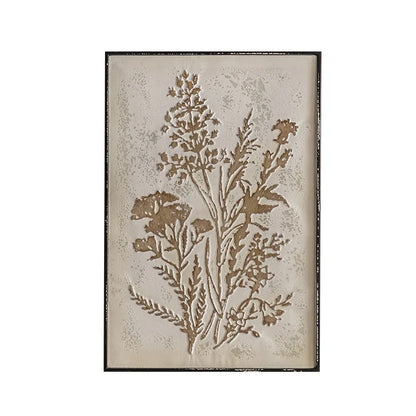 Metal Floral and Botanical Wall Flower Plaques Home Decoration