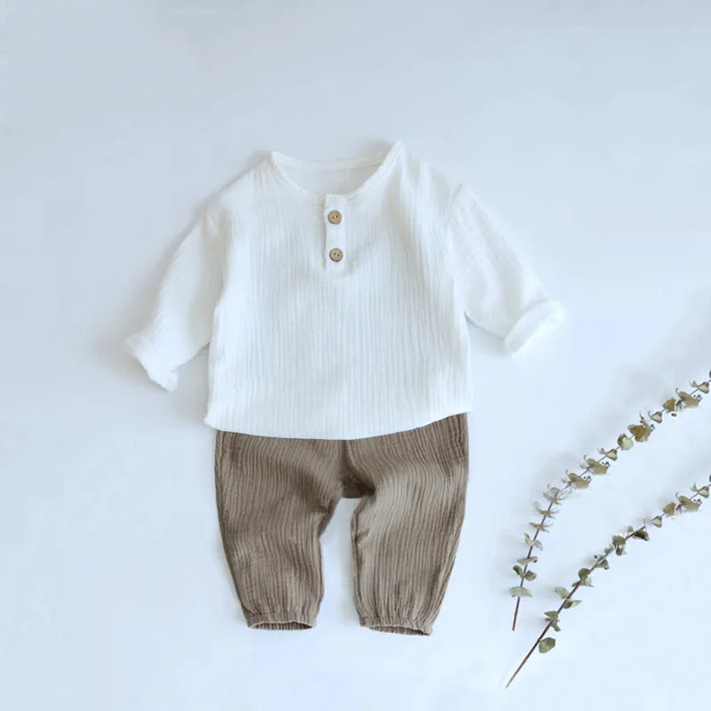 2PCS Boy 100% Organic Cotton set