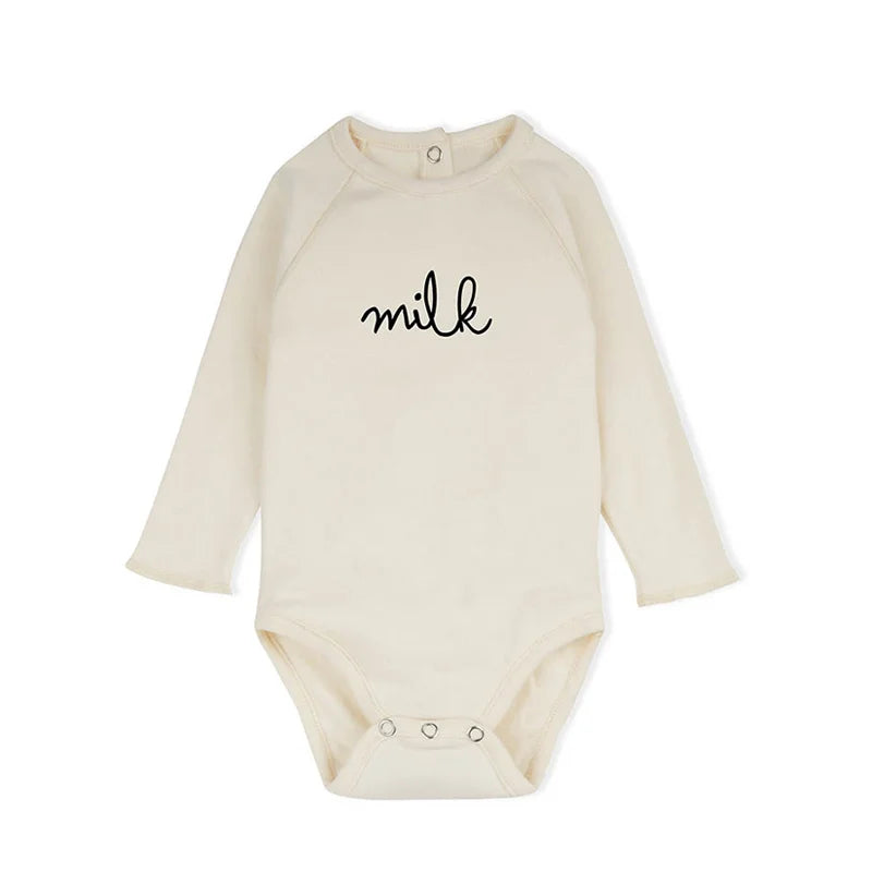 Long Sleeve Organic Cotton Onesie Romper