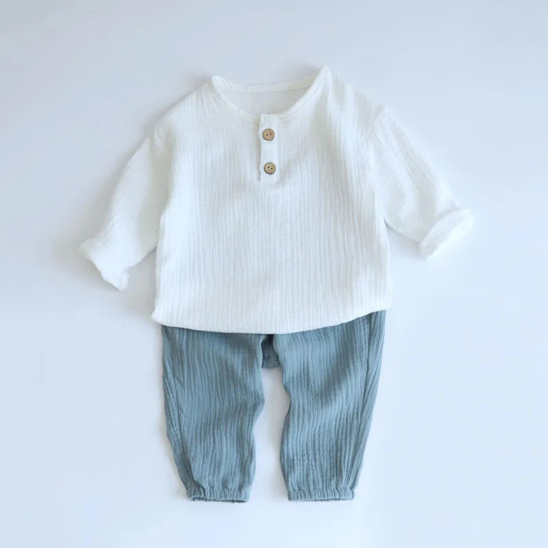 2PCS Boy 100% Organic Cotton set