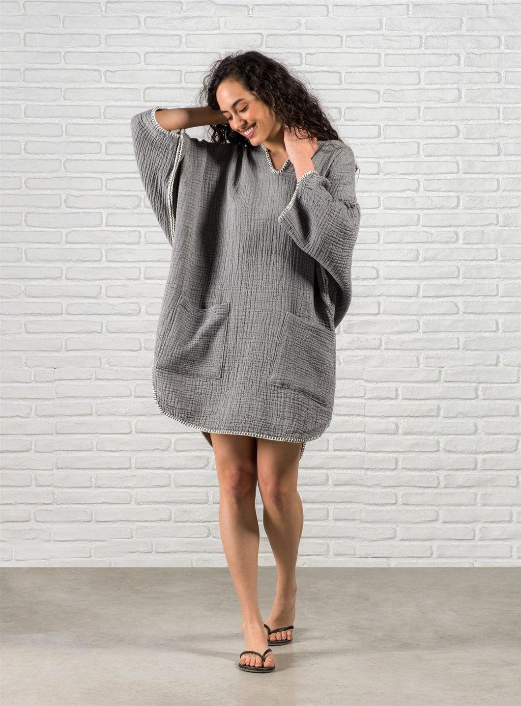 Organic Cotton Boho Surf Poncho